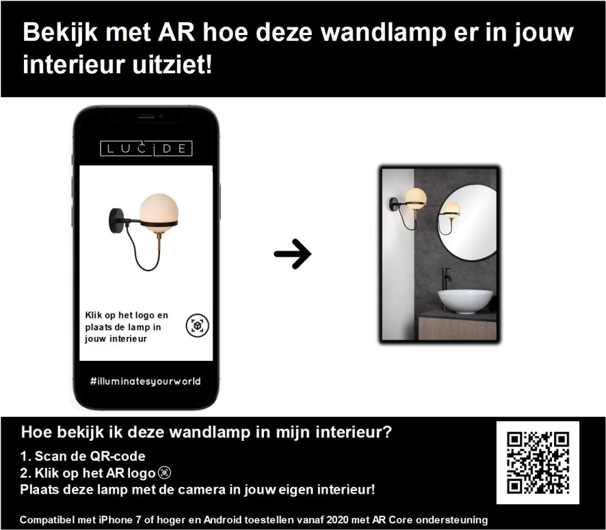 Lucide Feline Wandlamp Badkamer IP44 10 Lucide Feline Wandlamp Badkamer IP44 - Afbeelding 8