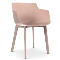 MDF Italia Flow Slim Color Cross Stoel Powder Pink
