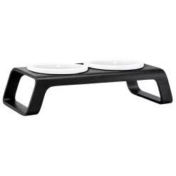 MiaCara Desco Kattenvoerbak Porselein Essen Zwart