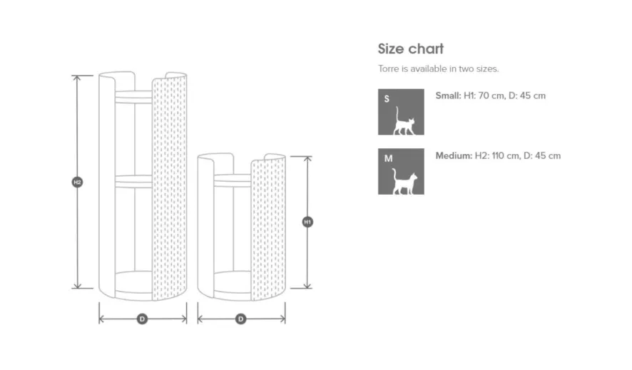 MiaCara Torre Krabpaal Medium Essen Zwart 8 MiaCara Torre Krabpaal Medium Essen Zwart - Afbeelding 6
