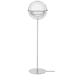 Gubi Multi-Lite Vloerlamp Chroom/wit