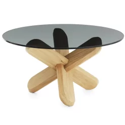 Normann Copenhagen Ding Bijzettafel 75 Fumé/eiken