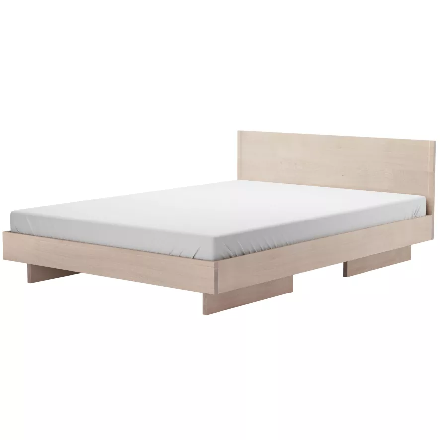Objekte Unserer Tage Zians Bed Met Hoofdbord 160x200 Walnoot Naturel 4 Objekte Unserer Tage Zians Bed Met Hoofdbord 160x200 Walnoot Naturel - Afbeelding 2
