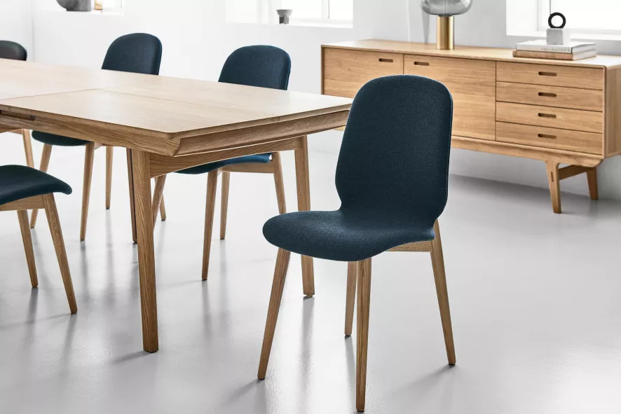 PBJ Designhouse Tradition Stoel Walnoot Onderstel High Blue 15 PBJ Designhouse Tradition Stoel Walnoot Onderstel High Blue - Afbeelding 13