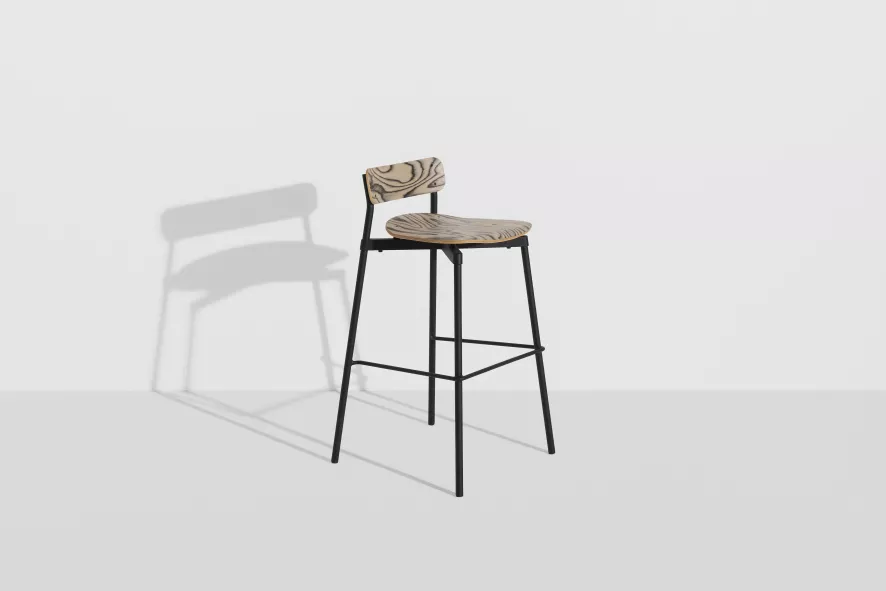 Petite Friture Fromme Wood Barkruk H75 Black 12 Petite Friture Fromme Wood Barkruk H75 Black - Afbeelding 10