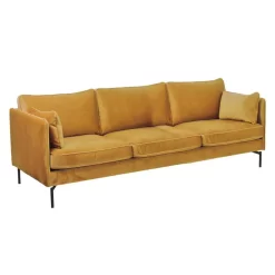 POLSPOTTEN PPno 2 3-zits Bank Velvet Gold