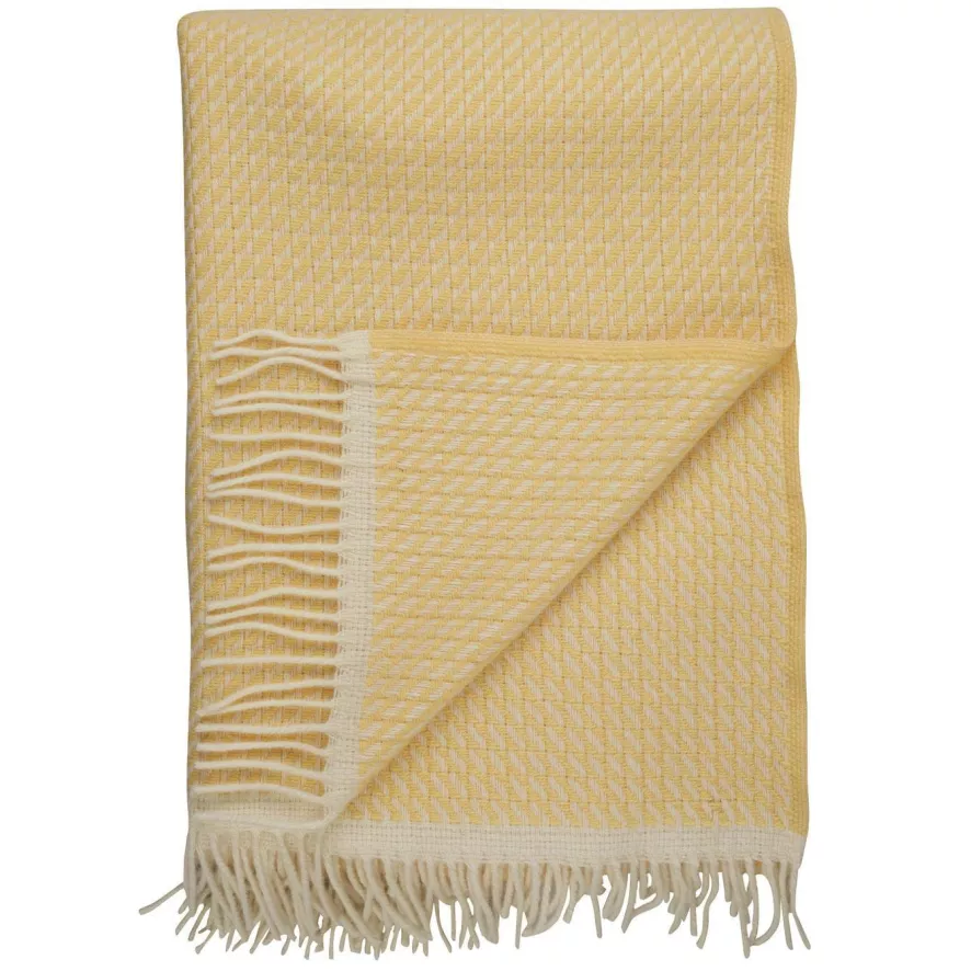 Røros Tweed Mello Plaid 150x210 Lemon Yellow 3 Røros Tweed Mello Plaid 150x210 Lemon Yellow