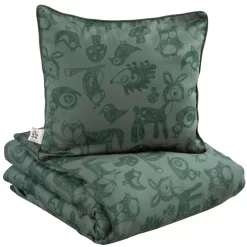 Sebra Forest Junior Dekbedovertrek 100x140 Bottle Green