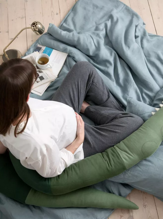 Sebra Sleepy Croc Krokodil Knuffel XXL Pine Green 5 Sebra Sleepy Croc Krokodil Knuffel XXL Pine Green - Afbeelding 3