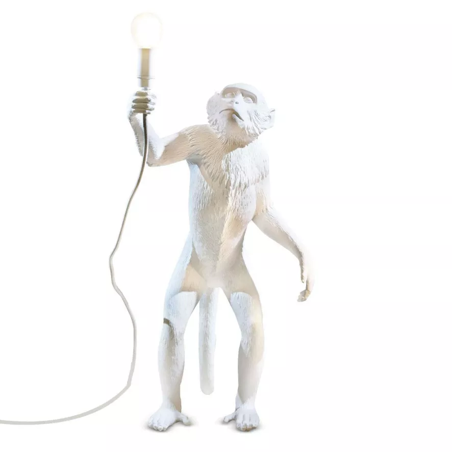 Seletti Monkey Standing Outdoor Vloerlamp Wit 3 Seletti Monkey Standing Outdoor Vloerlamp Wit