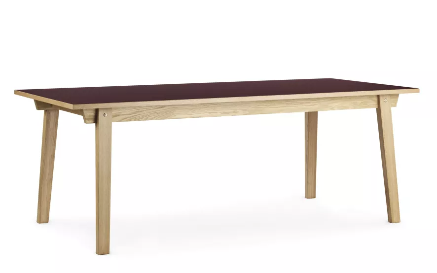 Normann Copenhagen Slice Linoleum Tafel 160x84 Bordeaux 5 Normann Copenhagen Slice Linoleum Tafel 160x84 Bordeaux - Afbeelding 3