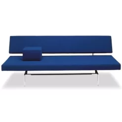 Spectrum BR 02 Slaapbank Chrome Frame, Blauw