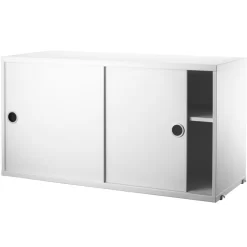 String Furniture Kast Met Schuifdeur 78 X 30 X 42 Cm Wit -Meubel Speciaal Winkel x886x886 string cabinet with sliding doors 78x30x42cm detail.jpg.pagespeed.ic .Rvr 3JDioV