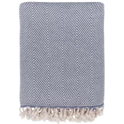 Studio Zondag Herringbone Plaid 130x70 Denim