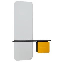 Umage One More Look Spiegel Zwart Eiken Saffron Yellow