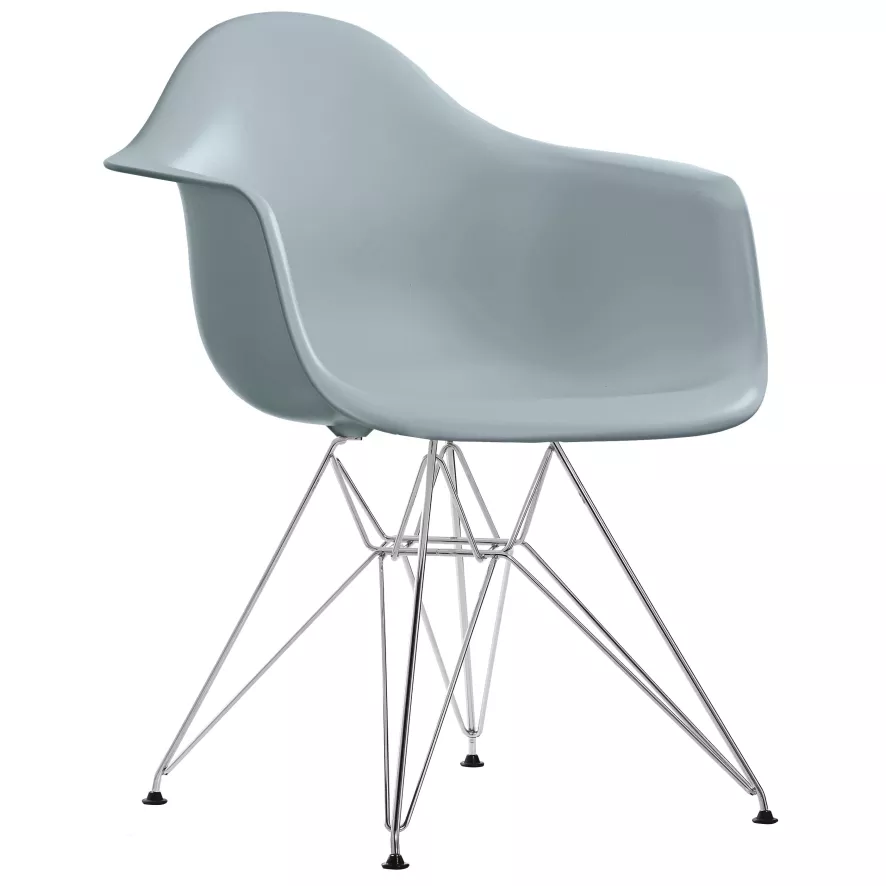 Vitra Eames DAR Stoel Verchroomd Onderstel, Mosterdgeel 12 Vitra Eames DAR Stoel Verchroomd Onderstel, Mosterdgeel - Afbeelding 10