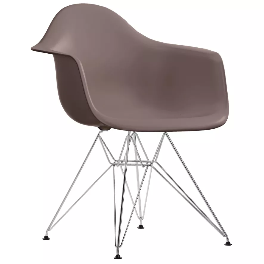 Vitra Eames DAR Stoel Verchroomd Onderstel, Mosterdgeel 14 Vitra Eames DAR Stoel Verchroomd Onderstel, Mosterdgeel - Afbeelding 12