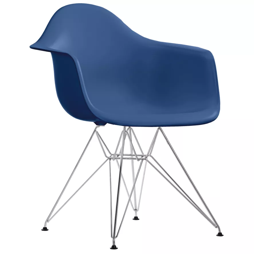 Vitra Eames DAR Stoel Verchroomd Onderstel, Mosterdgeel 16 Vitra Eames DAR Stoel Verchroomd Onderstel, Mosterdgeel - Afbeelding 14