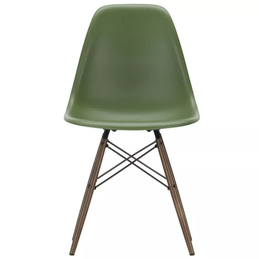 Vitra Eames DSW Stoel Donker Esdoorn Onderstel, Forest 3 Vitra Eames DSW Stoel Donker Esdoorn Onderstel, Forest