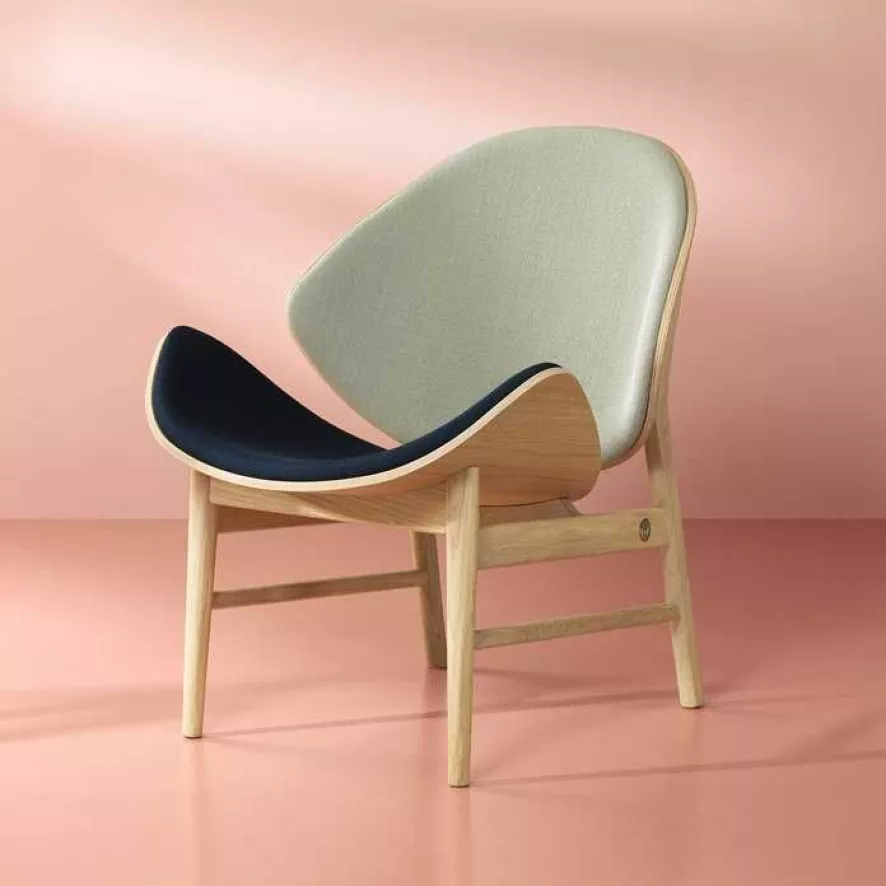 Warm Nordic The Orange Fauteuil Gestoffeerd Challenger Cognac, Eiken 6 Warm Nordic The Orange Fauteuil Gestoffeerd Challenger Cognac, Eiken - Afbeelding 4