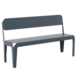 Weltevree Bended Tuinbank Met Rugleuning Grey Blue