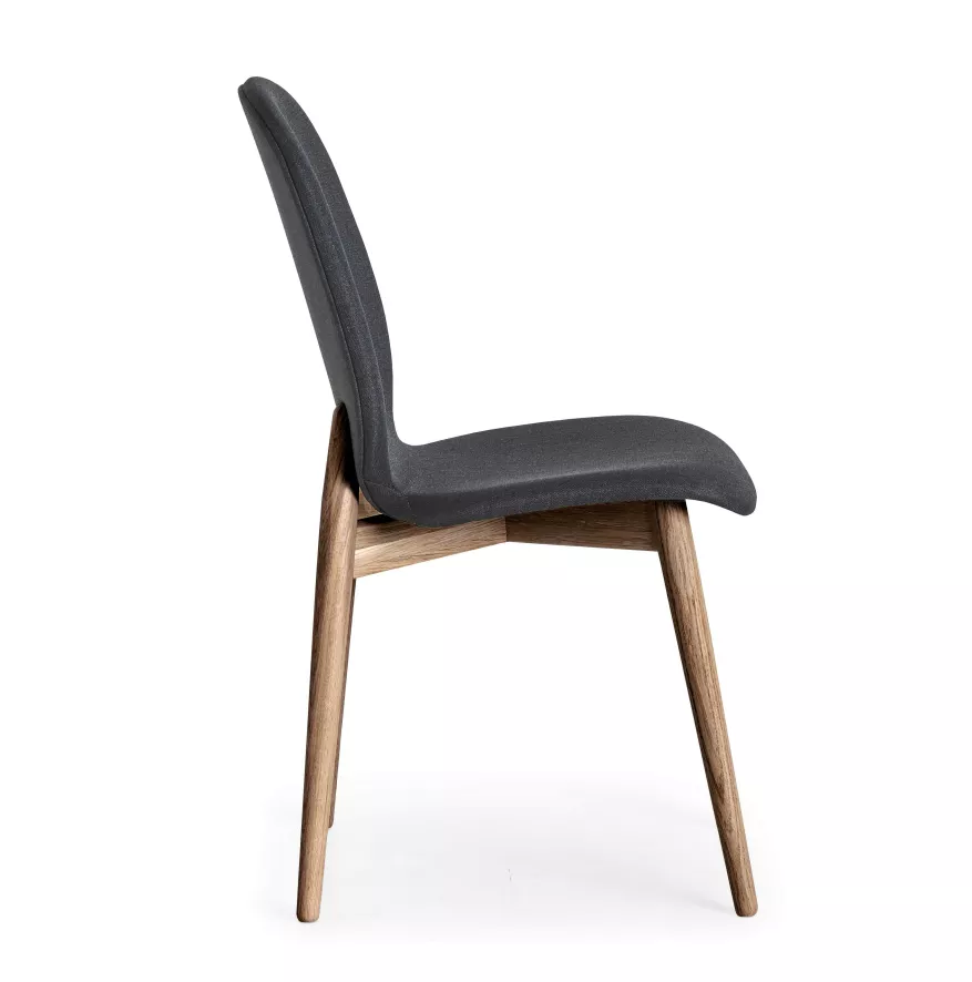 PBJ Designhouse Tradition Stoel Walnoot Onderstel High Blue 4 PBJ Designhouse Tradition Stoel Walnoot Onderstel High Blue - Afbeelding 2