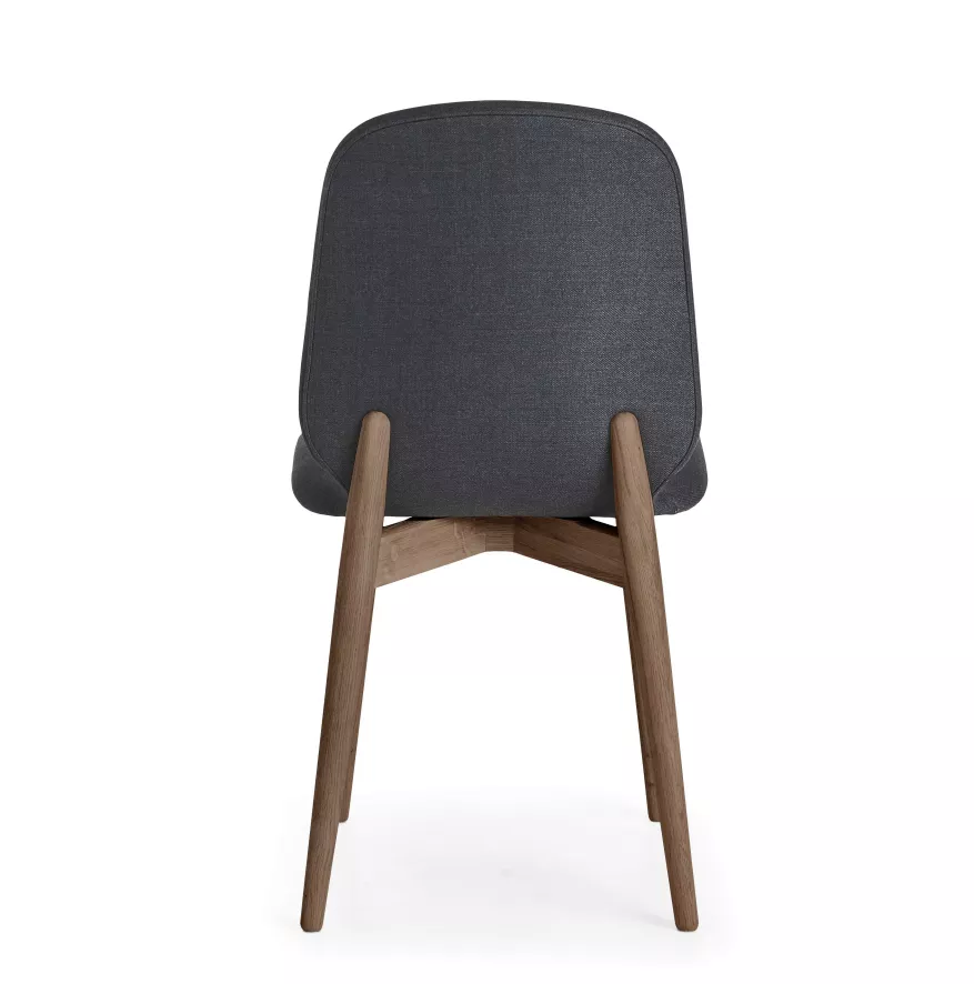 PBJ Designhouse Tradition Stoel Walnoot Onderstel High Blue 5 PBJ Designhouse Tradition Stoel Walnoot Onderstel High Blue - Afbeelding 3