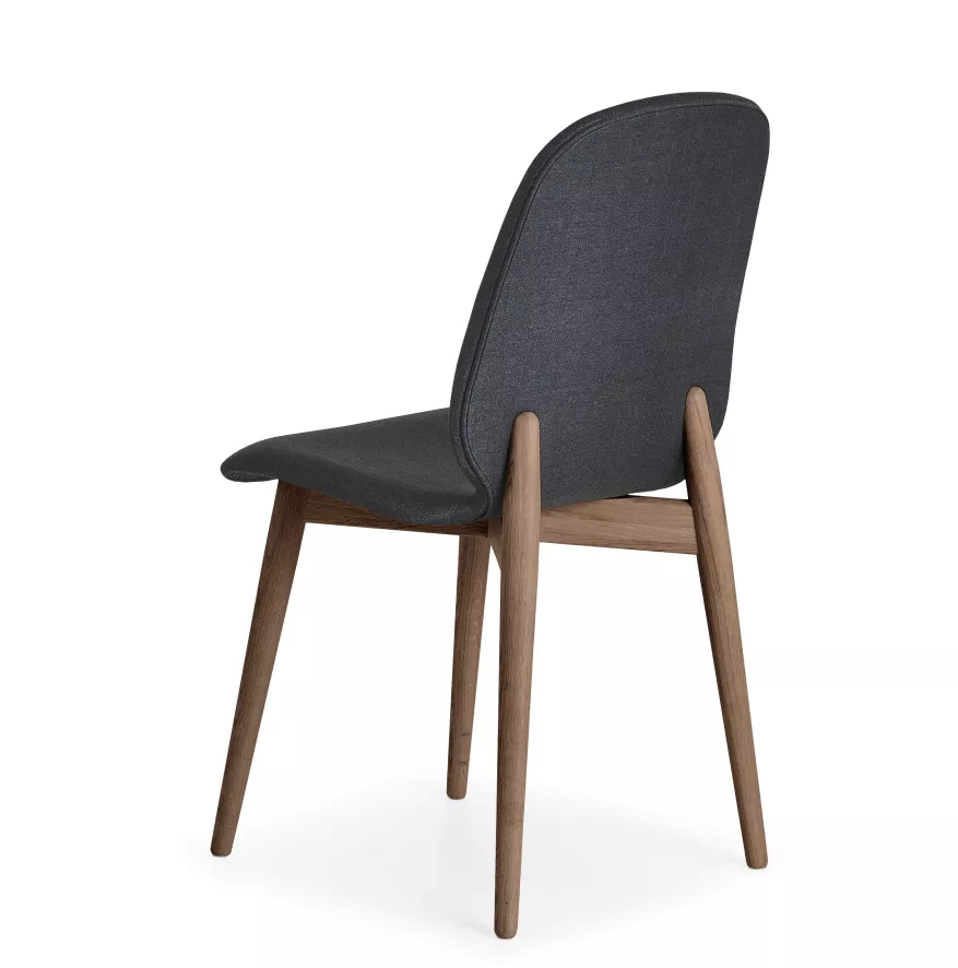 PBJ Designhouse Tradition Stoel Walnoot Onderstel High Blue 6 PBJ Designhouse Tradition Stoel Walnoot Onderstel High Blue - Afbeelding 4