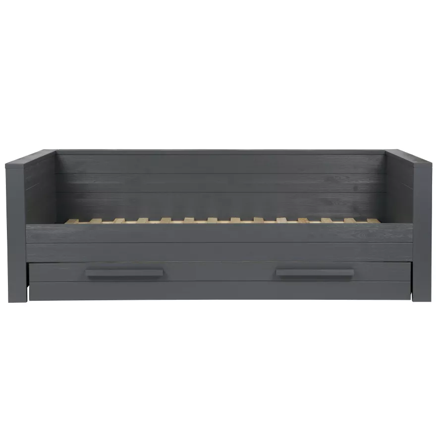 WOOOD Exclusive Dennis Bedbank 90x200 Steel Grey 4 WOOOD Exclusive Dennis Bedbank 90x200 Steel Grey - Afbeelding 2