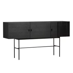 Woud Array Dressoir 180 Black Painted Oak Veneer