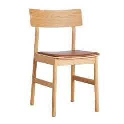 Woud Pause 2.0 Gestoffeerde Eetkamerstoel Oak Cognac Leewater